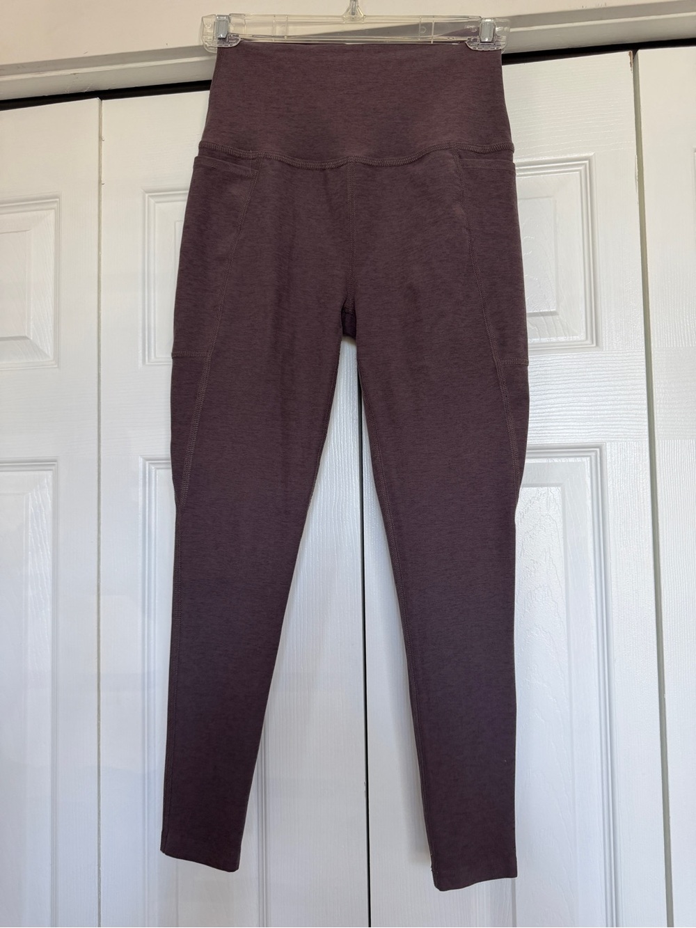 Beyond Yoga Women's Spacedye High-Waisted Legging Lavender/Taupe Size Med
